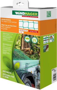 WINDHAGER Schutznetz, 2,5 x 4 m - gruen