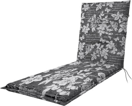 DOPPLER Gartenmöbelauflage »Spot«, BxL: 60 x 195 cm, Polyester - grau