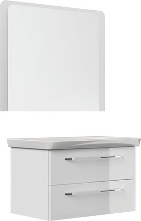 FACKELMANN Waschplatz-Set »MILANO«, 90cm Weiß - weiss