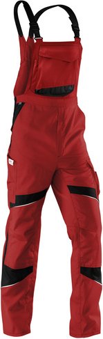 Thumbnail - KÜBLER Arbeitslatzhose »ACTIVIQ«, mittelrot, schwarz, baumwolle, polyester