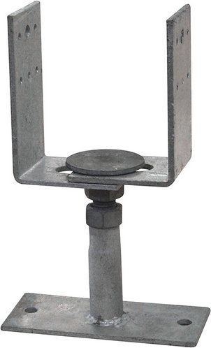 PALMAKO Bodenanker, Länge: 29 cm, Metall, für: Carport, Garage - grau