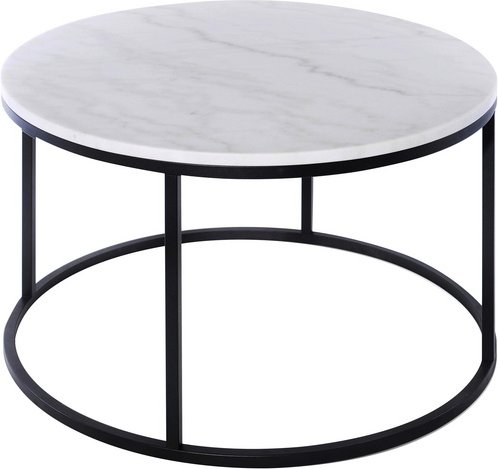 SIT Couchtisch »THIS & THAT«, BxH: 85 x 48 cm, marmor/Metall - weiss