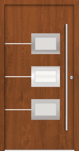 Splendoor Haustür »ATHEN Prime«, Aluminium, in golden oak - braun