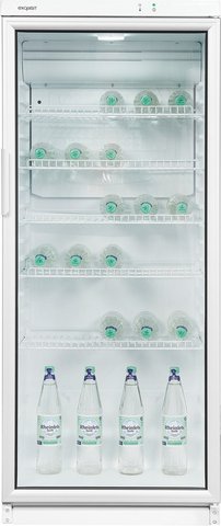 Exquisit Glastürkühlschrank »GKS290-GT-280E «, BxHxL: 600 x 1450 x 600 cm, 290 l, weiß - weiss