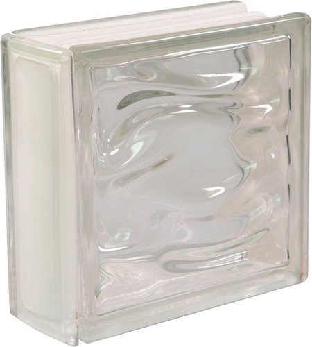 Fuchs Design Echtglasprofil, BxL: 8 x 19 cm, Glas - weiss