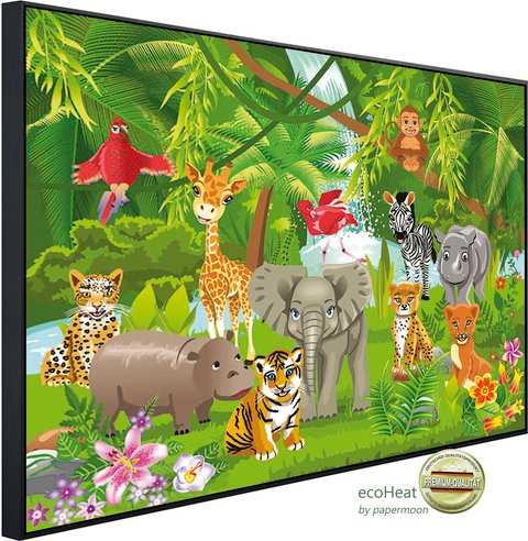 papermoon Infrarotheizung »EcoHeat - Kinder lila Einhorn«, Matt-Effekt - bunt