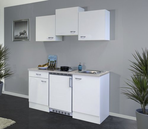 Thumbnail - Flex-Well Singleküche »Wito«, mit E-Geräten, Gesamtbreite: 150,5 cm - weiss