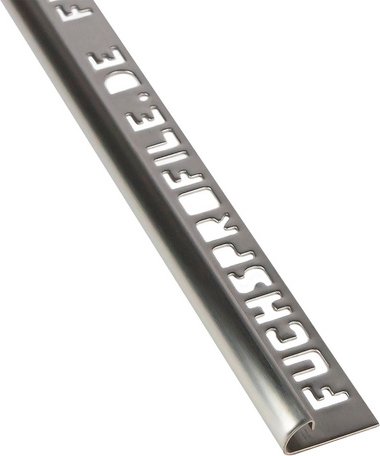 Fuchs Design Fliesenschiene, BxL: 3,2 x 250 cm, Edelstahl - silberfarben