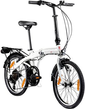 Thumbnail - ZÜNDAPP Faltrad »Zündapp «, 6-Gang, 20 Zoll, Zusammenklappbar - weiss