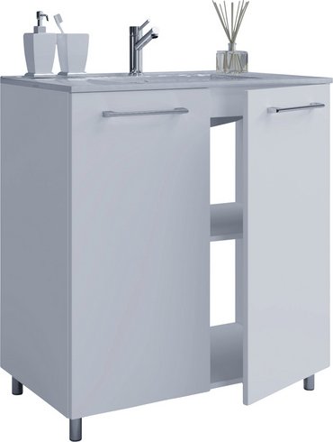 VCM Waschtisch-Set, BxHxT: 610 x 760 x 464 mm - weiss