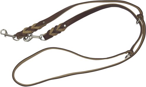 HEIM Hundeleine, 200 cm, Rindsleder, Natur | Braun