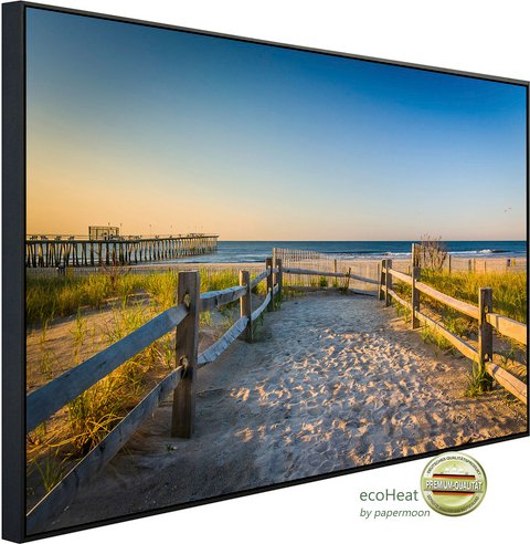 papermoon Infrarotheizung »EcoHeat - Dünen Atlantik«, Matt-Effekt - bunt