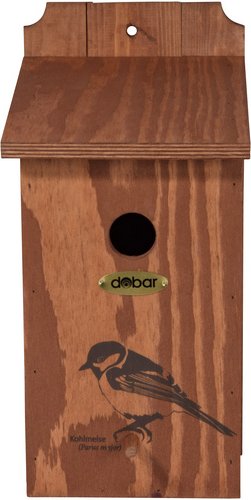 Thumbnail - DOBAR Nistkasten, BxHxT: 18 x 35 x 17 cm, Holz, Flachdach - braun