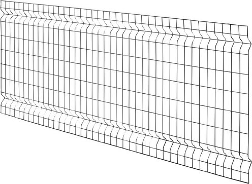 FLORAWORLD 3D-Felder-Zaunmatte, HxLxT: 80 x 200 x 4 cm, Stahl, anthrazit - grau