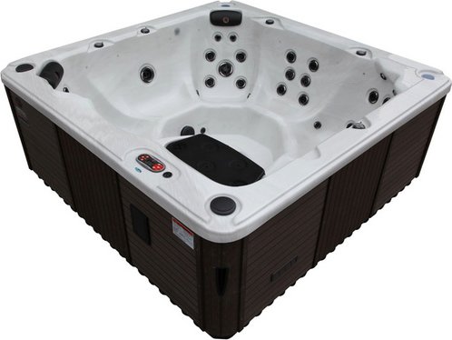 Canadian Spa Whirlpool »Victoria AI«, 219 x 219 x 82 cm, 6 Personen, mit Soundsystem und LED - braun