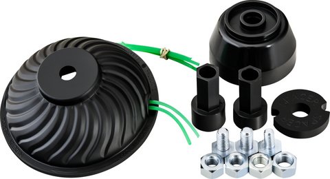 Arnold aerodynamischer Fadenkopf, Fadenlänge: 3 m, Kunststoff, für Rasentrimmer - schwarz