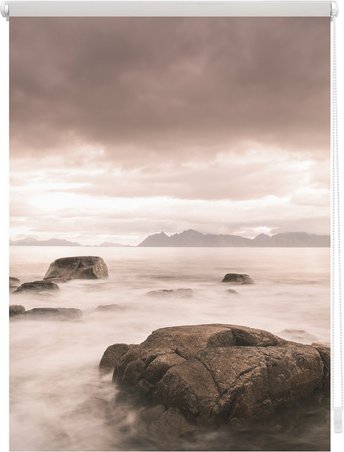 Thumbnail - Lichtblick Rollo, Klemmfix, 120x150 cm, Stone, grau rot