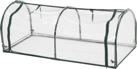 GARDAMO Folientunnel, grün, BxHxL: 60 x 50 x 130 cm, Kunststoff (PVC)/Stahl, inkl. 4 Bodenanker - gruen