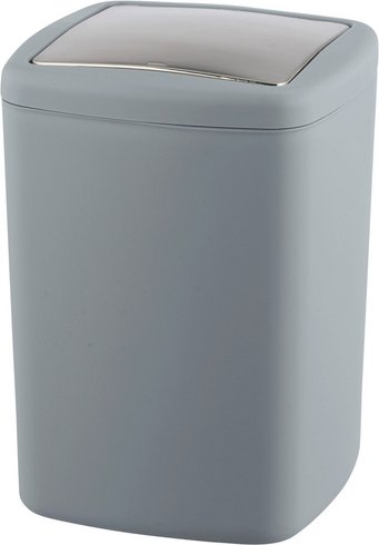 WENKO Schwingdeckeleimer, 8,5 l, grau