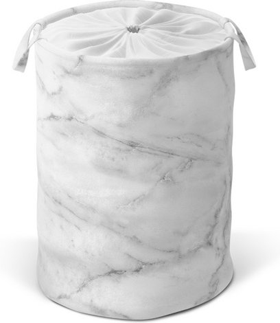 Sanilo Wäschekorb »Marmor«, 60L, Grau, Rund
