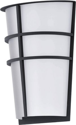EGLO LED-Außenwandleuchte »BREGANZO«, 2x2,5W, 460 lm, 3000 k, weiss, (HxL): 25 x 18 cm - schwarz