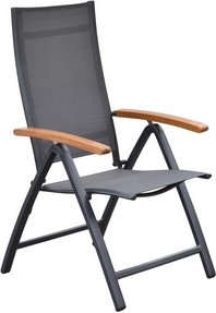 MERXX Gartenmöbel-Diningset »Toblino«, 3 tlg., 2 Sitzplätze, Aluminium - grau