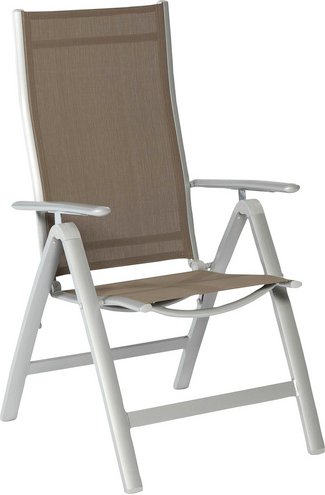 Klappsessel »Carrara«, Aluminium, BxHxT: 60 x 108 x 70 cm - grau