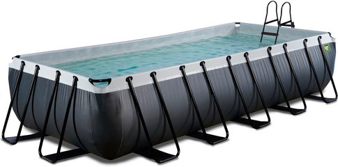 EXIT Toys Pool »Black Leather Pools«, Breite: 320 cm, 12600 l, schwarz