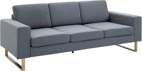 Thumbnail - HOMCOM Sofa, Breite: 82 cm, dunkelgrau/goldfarben