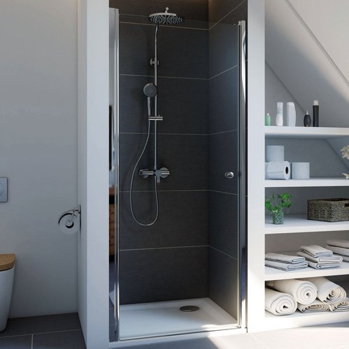 Thumbnail - BREUER Duschtür »Elana 6«, Drehtür, BxH: 80 x 200 cm - silberfarben