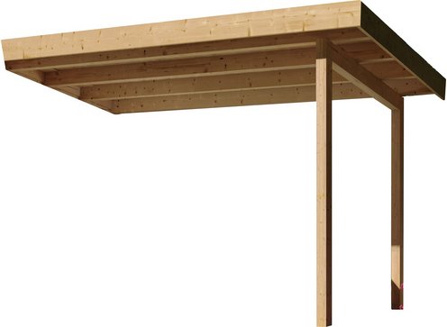 KARIBU Sauna-Anbaudach »Kandau« - beige