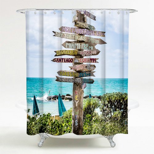 Sanilo Duschvorhang, Polyester, Key West - blau