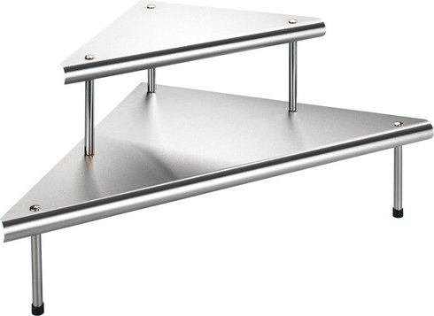 Thumbnail - Maximex Eckregal, Silber - silberfarben