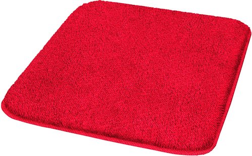 KLEINE WOLKE Badematte »Wilna«, dunkelrot, eckig mit abgerundeten Kanten