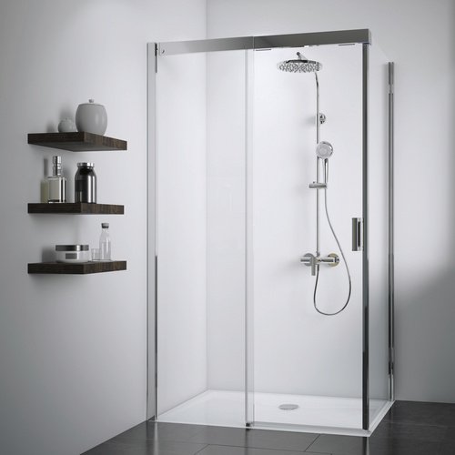 Thumbnail - BREUER Seitenwand »Panorama«, B x H: 90 x 199,5 cm - silberfarben