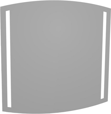 FACKELMANN Spiegelelement »B.style«, BxHxT: 80,5 x 80 x 2 cm - grau