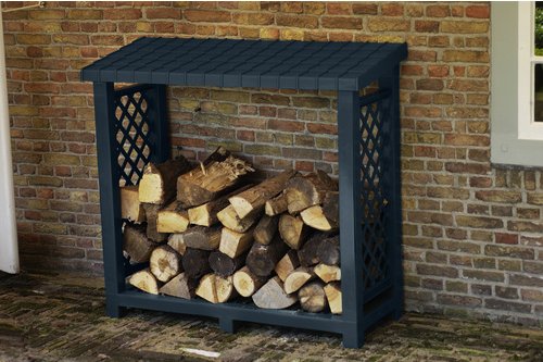 KHW Kaminholzregal, BxHxT: 114 x 102 x 47 cm, anthrazit - grau