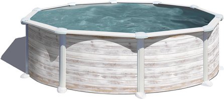 GRE Rundpool »NORDIC«, weiß, ØxH: 350 x 132 cm - weiss