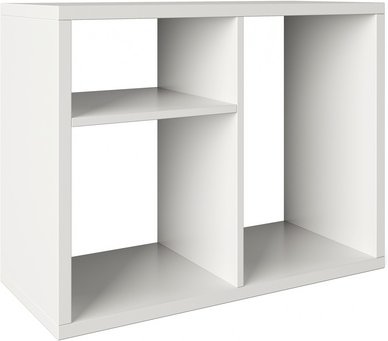 PHOENIX Raumteiler-Regal »Fortuna«, BxHxL: 75,1 x 57,9 x 34 cm, Holz - weiss