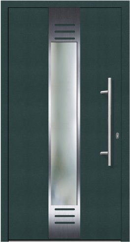 KNOCK Flügelüberdeckende Kunstoff-Haustür »Terra«, moosgrün - gruen