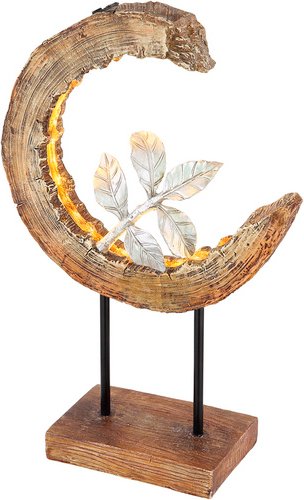 Thumbnail - GLOBO LIGHTING Solarleuchte, 24 LED, Kunststoff in Holzoptik - braun