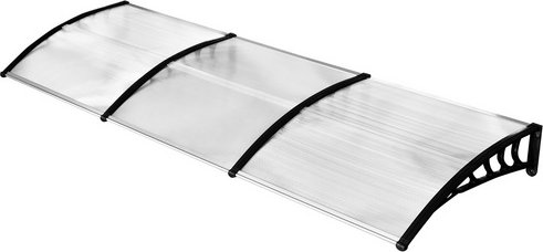 Outsunny Vordach, Anti UV-Beschichtung, LxBxH: 90 x 295 x 23,5 cm - weiss