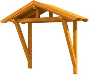 SKANHOLZ Vordach »Stralsund 2«, 289 x 116 cm (BxT), nordische Fichte, eiche hell - beige | braun