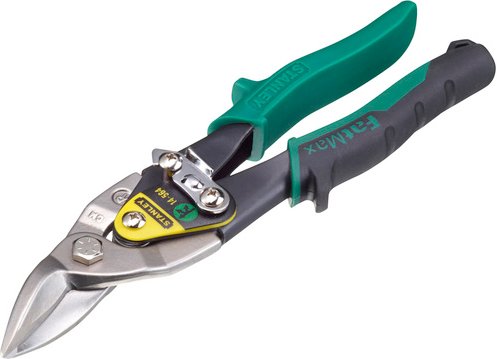 STANLEY Blechschere, Maxsteel, Silber | Grün | Schwarz, 250 mm - gruen