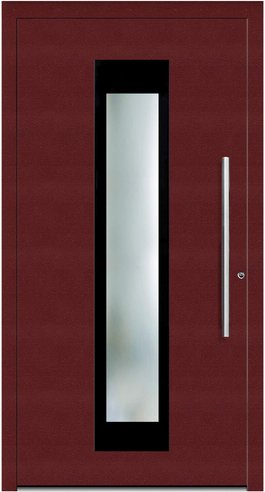 KNOCK Aluminium-Haustür »Marte«, purpur - rot