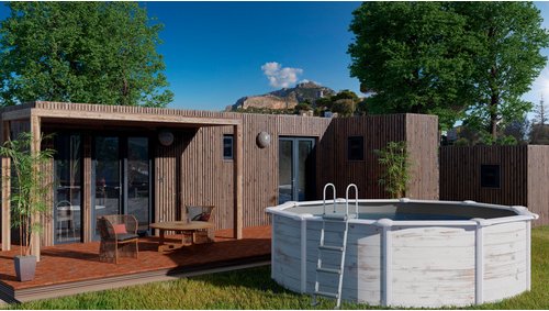 GRE Rundpool »NORDIC«, weiß, ØxH: 350 x 120 cm - weiss