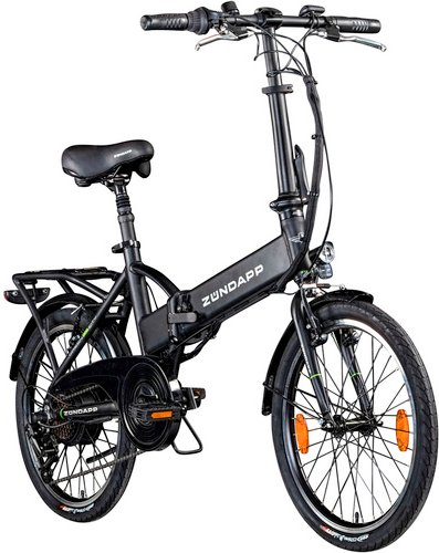 ZÜNDAPP E-Bike 20 Zoll, RH: 37 cm, 6-Gang - silberfarben