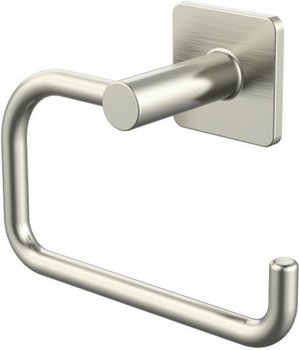 LENZ Toilettenpapierhalter »VENT«, Nickel-matt, Montageart: Kleben oder Bohren - silberfarben