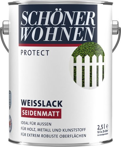 SCHÖNER WOHNEN FARBE Weißlack, seidenmatt - weiss