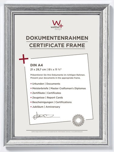 Walther Design Bilderrahmen »LOUNGE«, BxL: 44 x 54 cm, silberfarben, Kunststoff